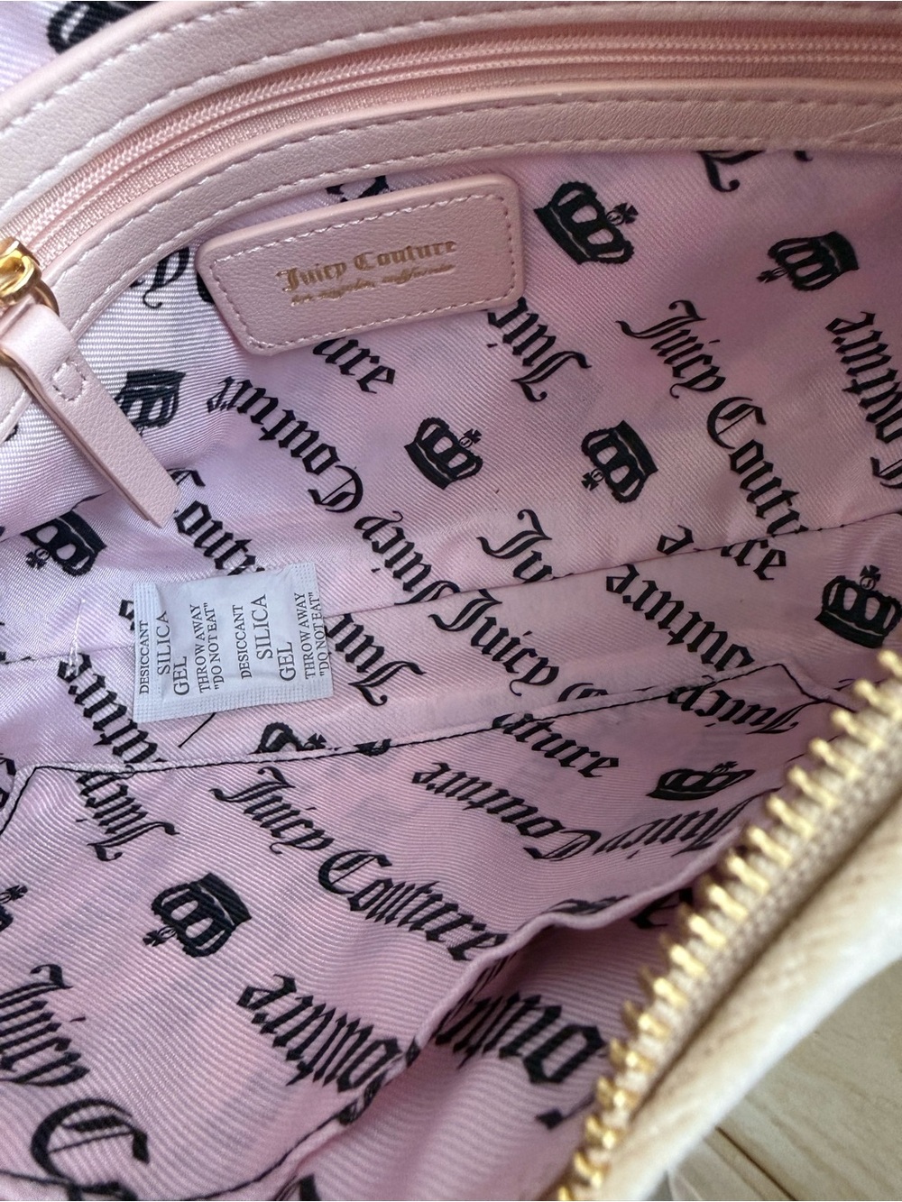 NWT Juicy Couture New Love Chapter Shoulder Bag in Buff Beige - Picture 7 of 7